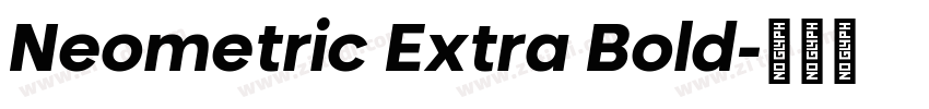 Neometric Extra Bold字体转换